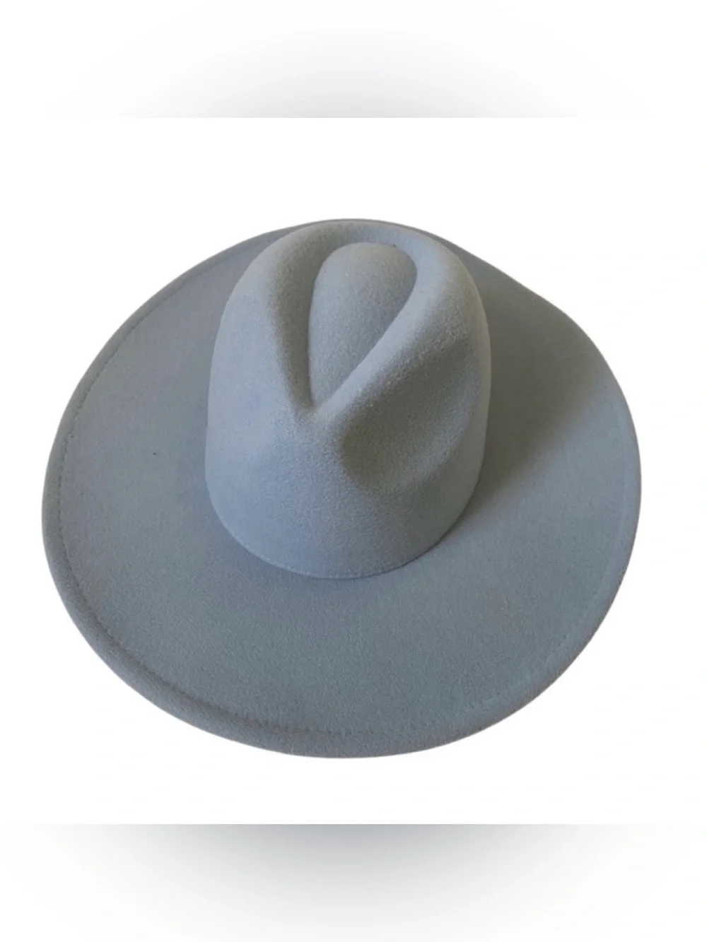 Women's Wide-Brim Felt Hat - Light Blue